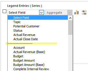 Field Selection in chart editor for MS CRM